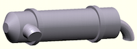 Small exhaust pipe